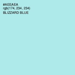 #AEEAEA - Blizzard Blue Color Image